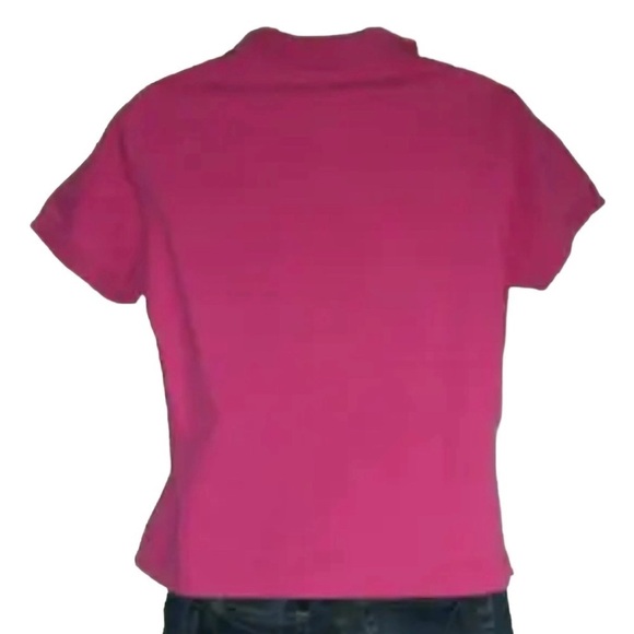 Lilly Pulitzer Polo Shirt Pink Barbie Prep School Mean Girls Preppy Tenniscore M - Picture 4 of 10